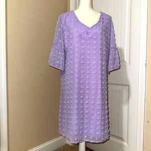 Lavender Textured Dress